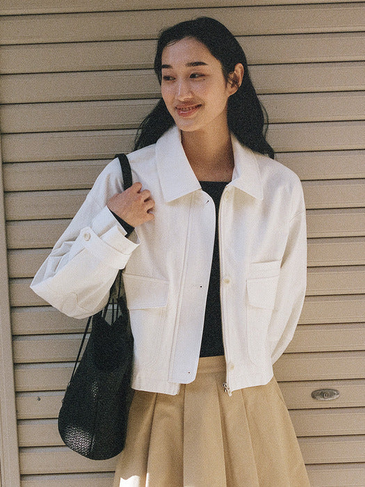 Mango Maniplease Breeze Short Jumper Ivory