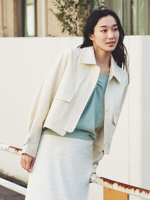 Wconcept_Mango_Maniplease Mango Maniplease Breeze Short Jumper - Butter