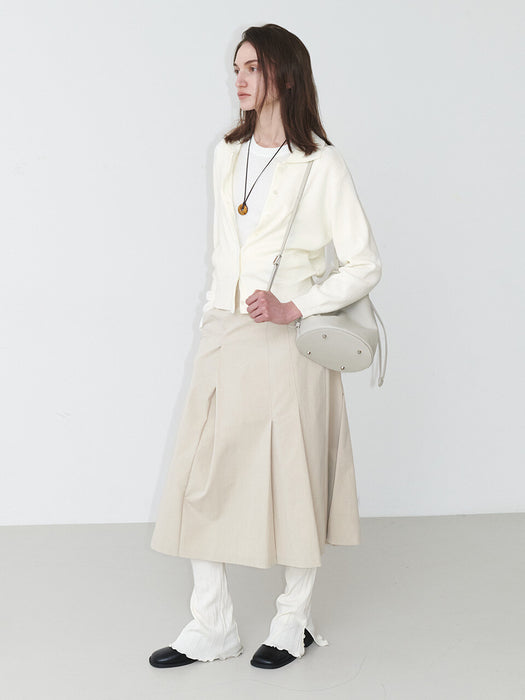 Loeuvre Unbalance Pleated Skirt