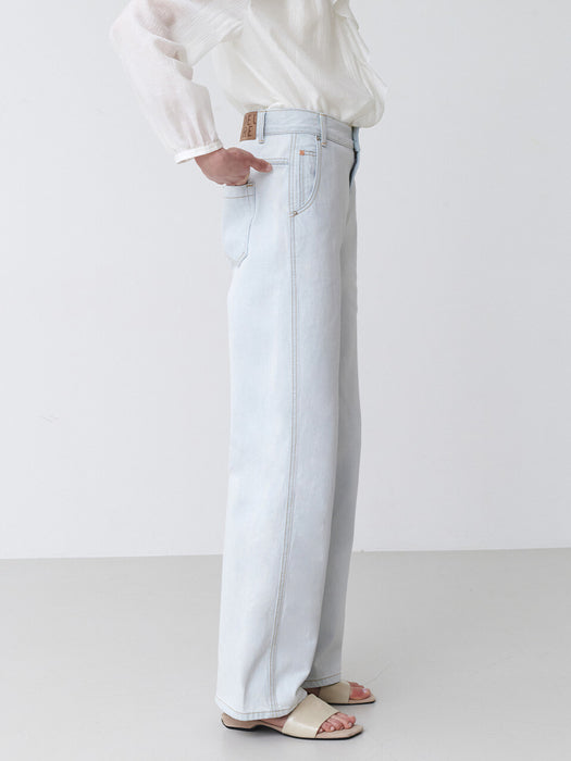 Loeuvre Semi-wide Denim Pants