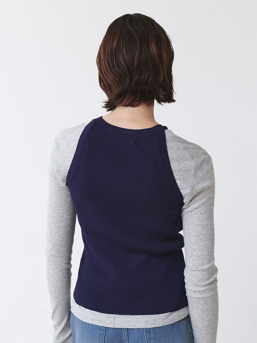 Loeuvre Halter Neck Knit Vest