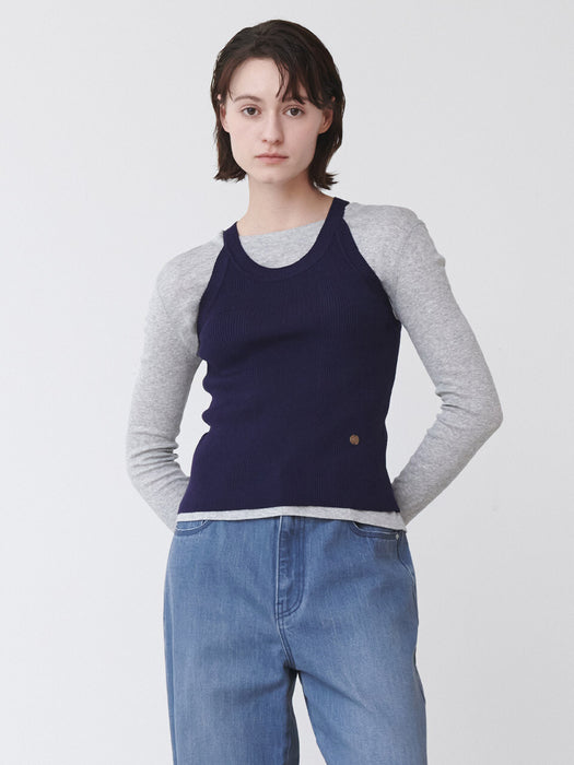 Loeuvre Halter Neck Knit Vest
