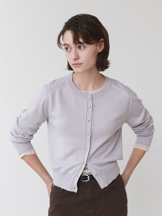 Loeuvre Wool Blended Button Cardigan