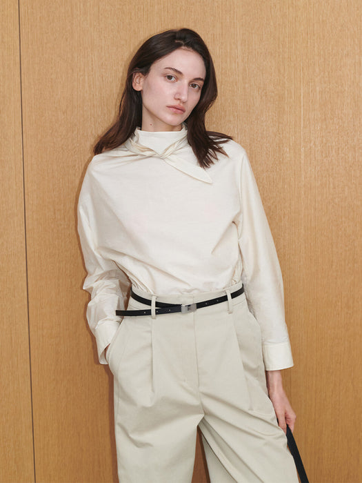 Loeuvre Draped Scarf Blouse