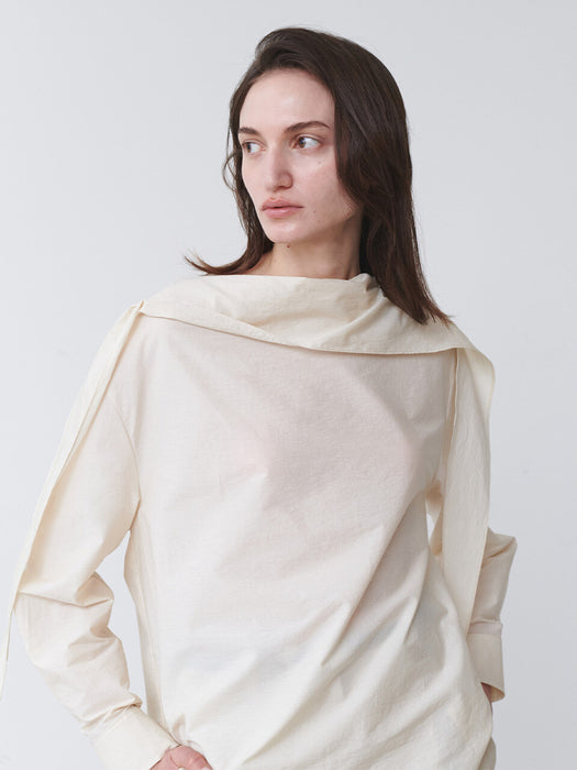 Loeuvre Draped Scarf Blouse