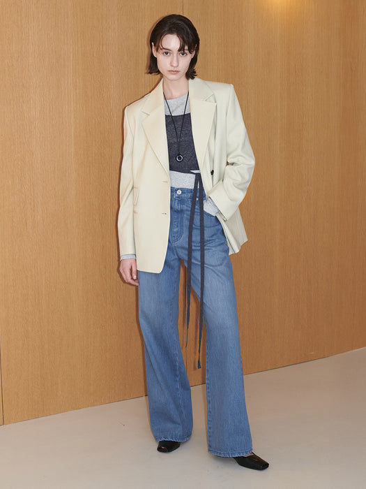 Loeuvre Back Slit Tailored Jacket