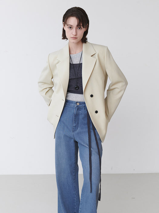 Loeuvre Back Slit Tailored Jacket