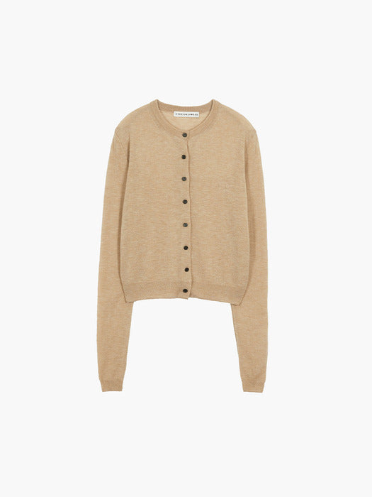 Margesherwood Crew Neck Cardigan beige