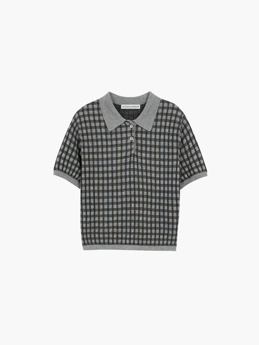 Margesherwood Curb Link PK Knit Top grey