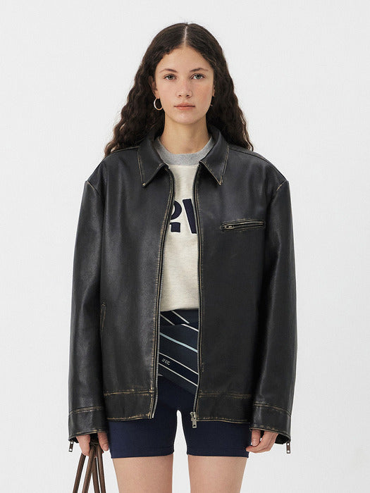 Grove 25Ps Gross Leather Jacket