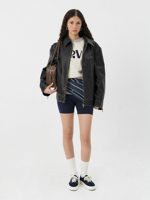 Grove 25Ps Gross Leather Jacket