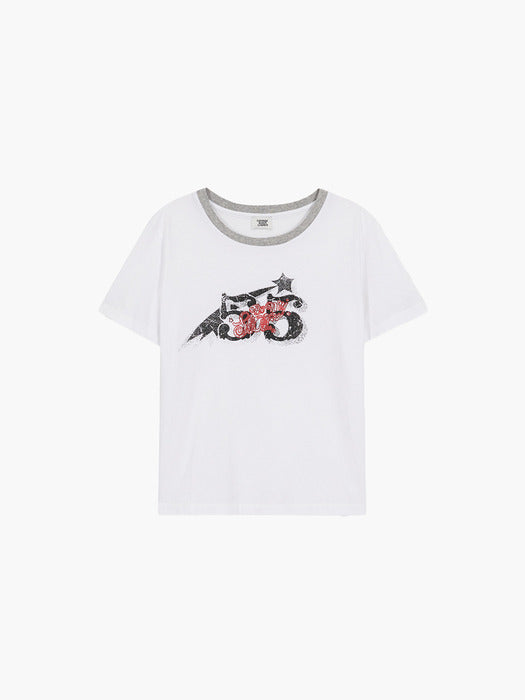 WASHED VINTAGE T-SHIRT_white