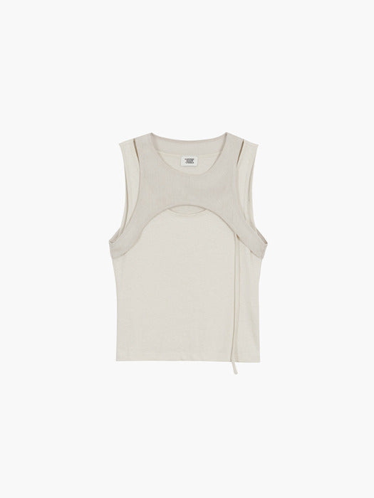 MESH LAYERED TANK TOP_light beige