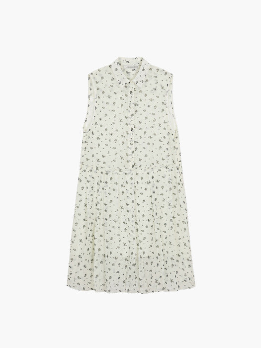 PRINTED PLEATS ONE-PIECE_beige