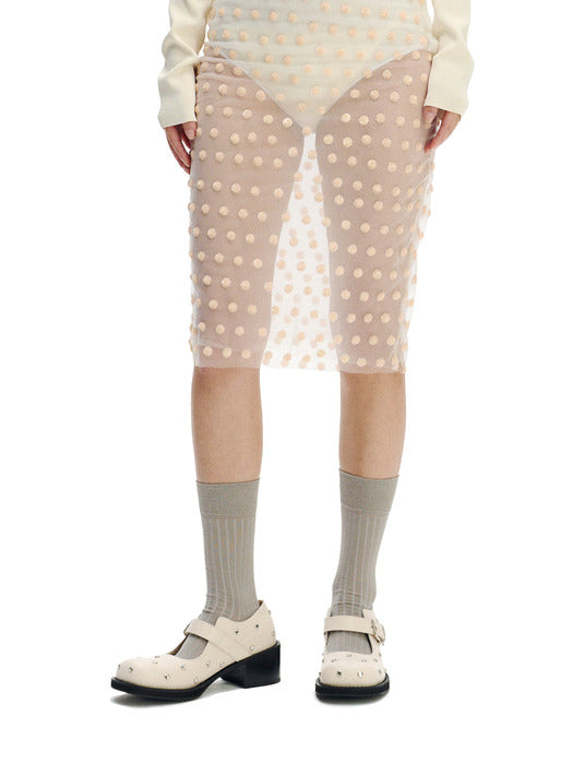 [osoi] BROCLE MARY JANE [CREAM CRYSTAL]