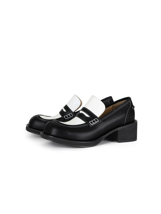 [osoi] DENNY LOAFER [WHITE COMBI]