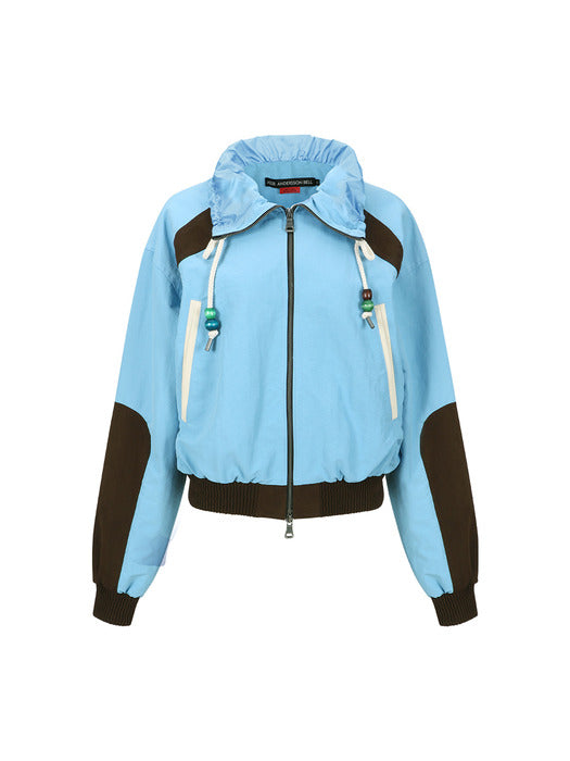 [andersson bell] SADIE COLOR BLOCK BOMBER JACKET awa685w(SKY BLUE)