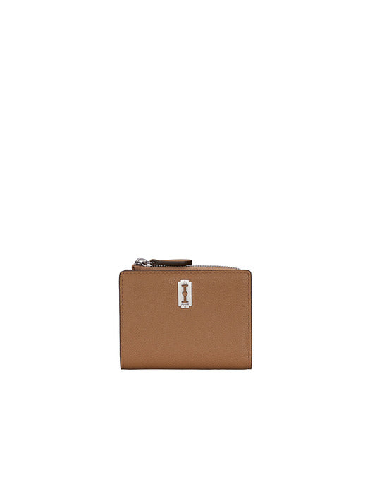 [vunque] Perfect Flip Half Wallet (퍼펙 플립 반지갑) Caramel Brown