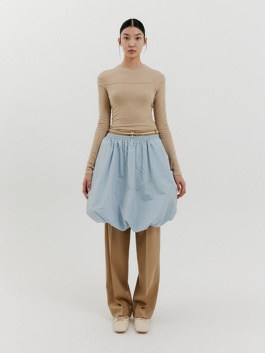 Eenk Balloon Mini Skirt - Sky Blue