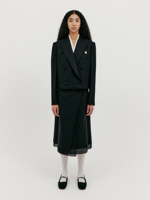 Eenk Wrap Skirt - Black