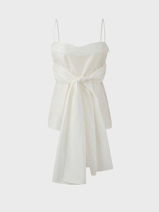 Eenk Knotted Sleveless Top - White