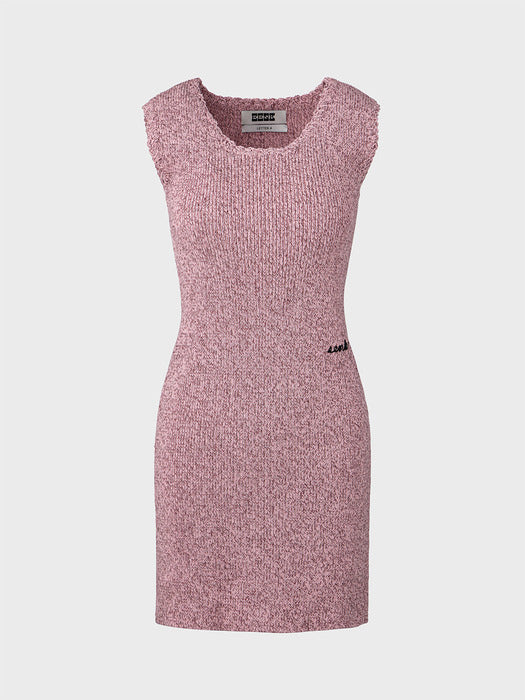 Eenk Sleeveless Knit Mini Dress - Pink