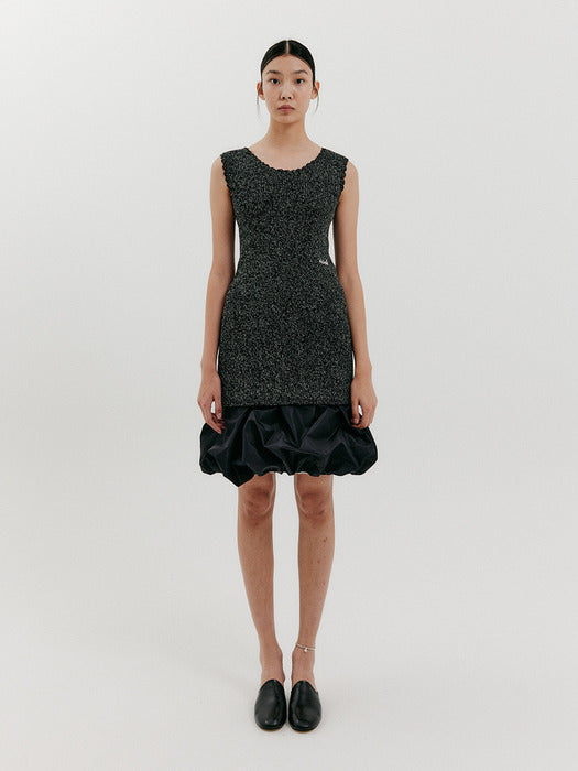 Eenk Sleeveless Knit Mini Dress - Black