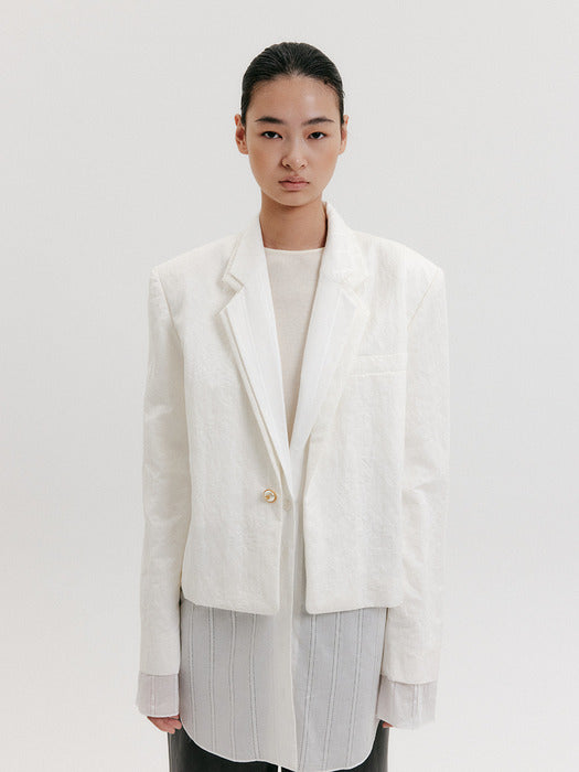 Eenk Layered Jacket - White