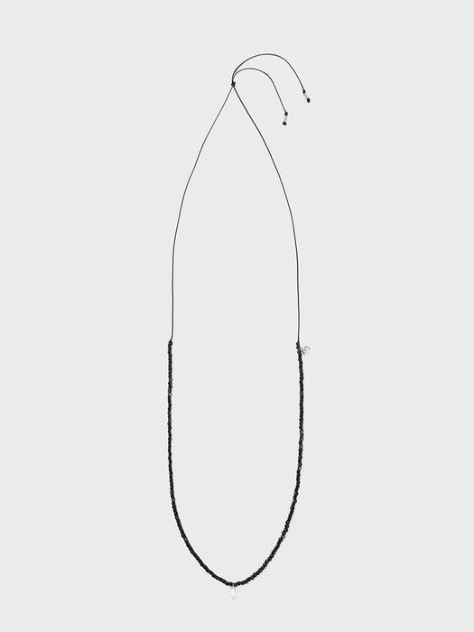 Eenk Pearl Pendent Belt - Black