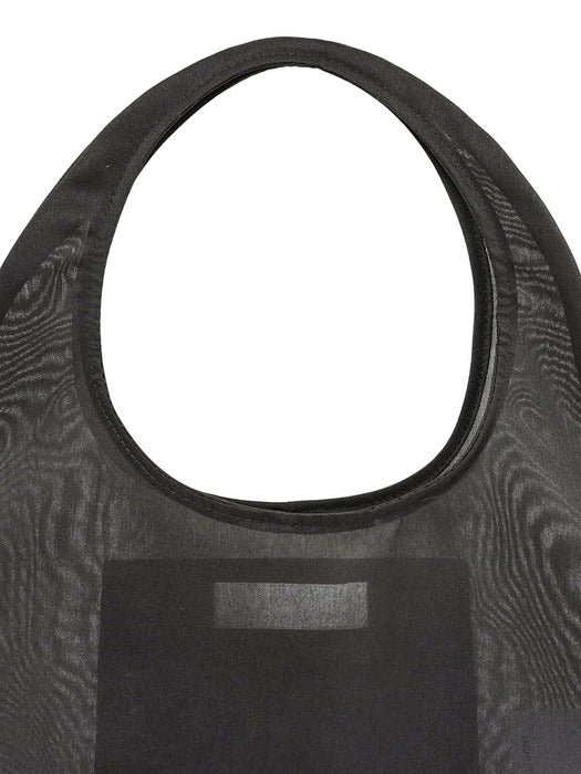 [amomento] SHEER TOTE BAG_CHARCOAL
