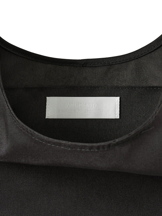 [amomento] SHEER TOTE BAG_CHARCOAL