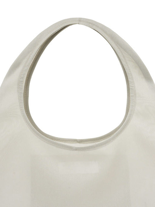 [amomento] SHEER TOTE BAG_BEIGE