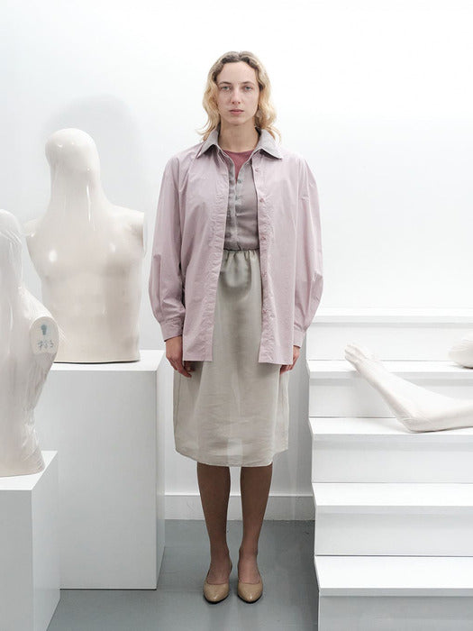 [amomento] OVERSIZED SHIRTS_LILAC