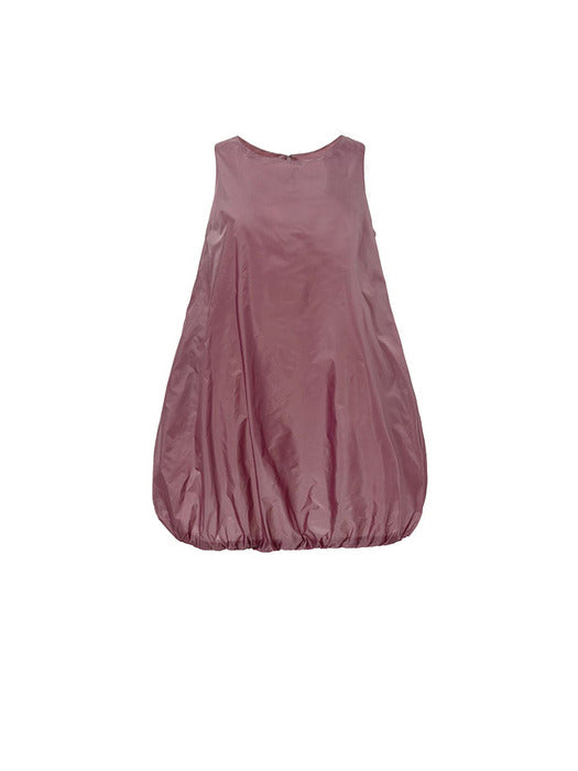 Amomento Nylon Volume Mini Dress - Purple