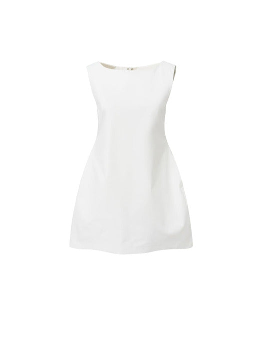 [amomento] HOURGLASS MINI DRESS_WHITE