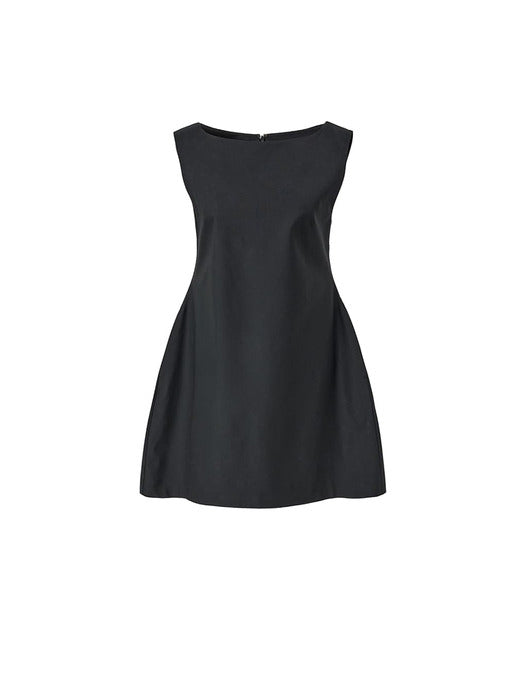[amomento] HOURGLASS MINI DRESS_BLACK