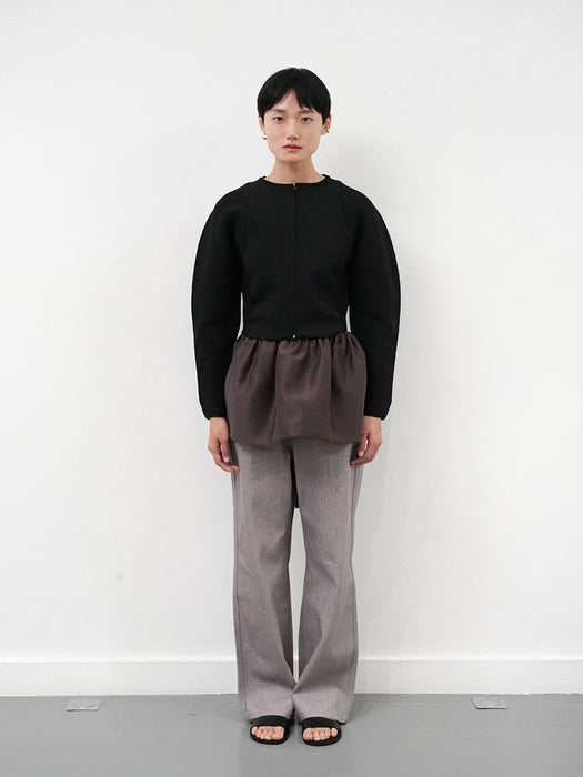 [amomento] INDIGO DENIM_LIGHT GREY