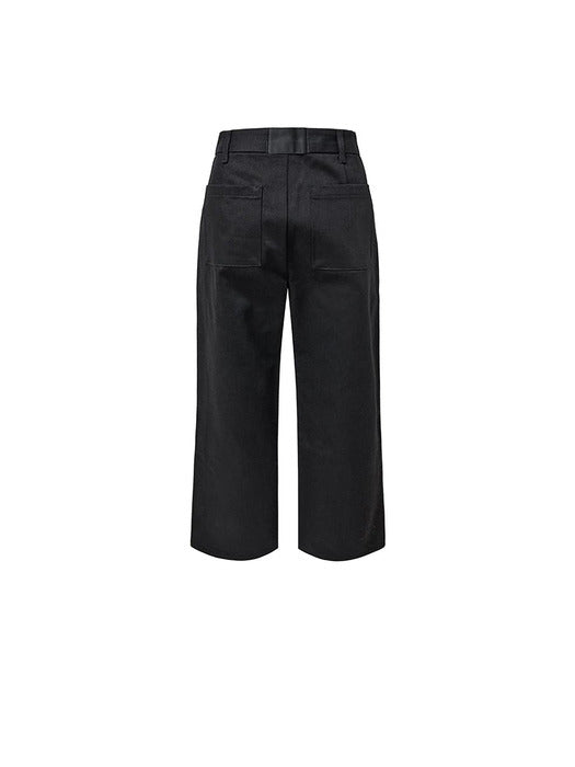 [amomento] TAPERED FIT DENIM_BLACK