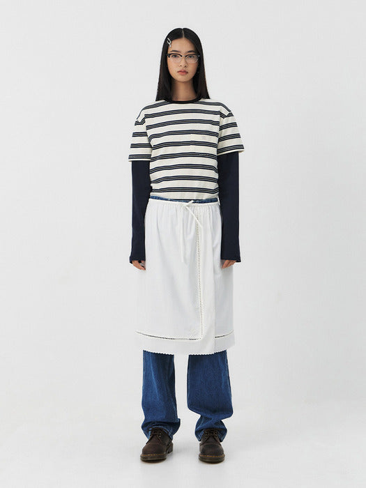25PS TAND STRIPE HALF SLEEVE T-SHIRT [2COLORS]