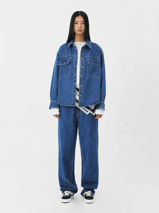 25PS NORMA DENIM SHIRT [2COLORS]