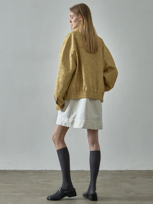 Facade Pattern Minimal Leather Bluejong mustard