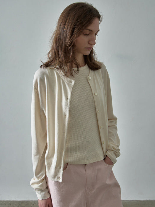 [facade pattern] Paper Essential Cardigan_ivory