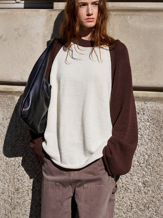 [facade pattern] Classic Reglan Knit in Brown