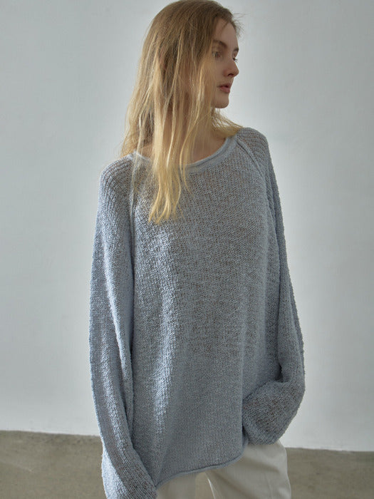 Facade Pattern Knitwear - sky