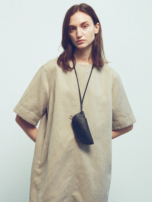 Facade Pattern Strap Glass Bag black