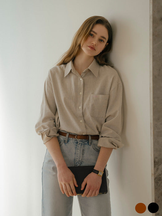 [TILLIDIE] Timeless Slim Buckle Leather Belt _ [2 colors]