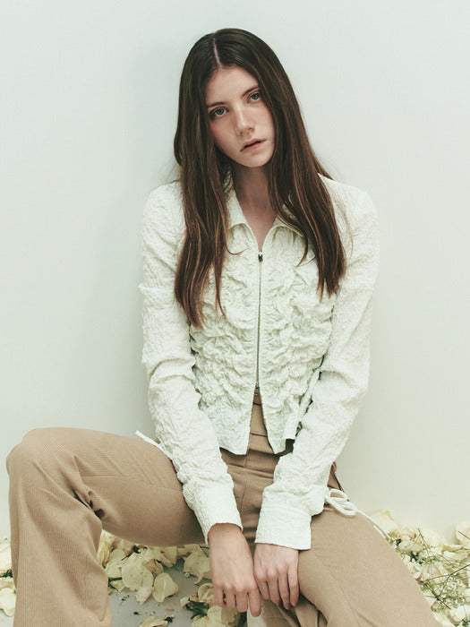 Raive Shirring Texture Blouse