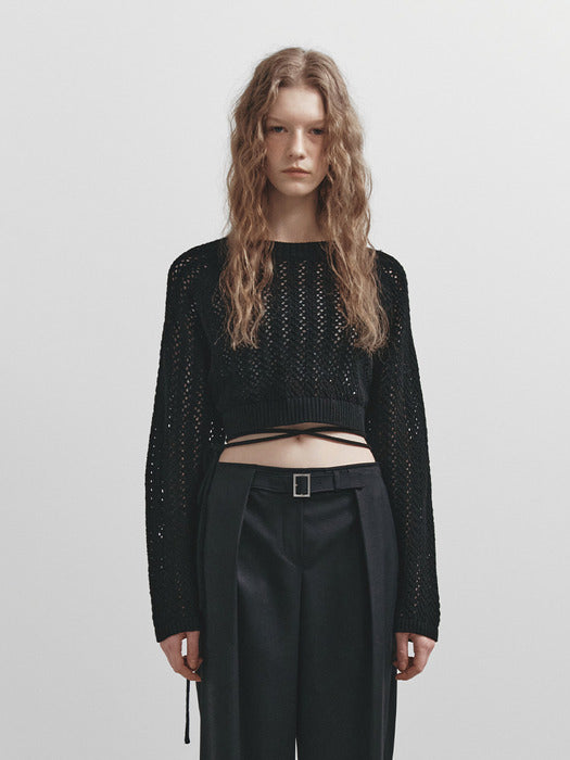 Raive Back Strap Crop Knit