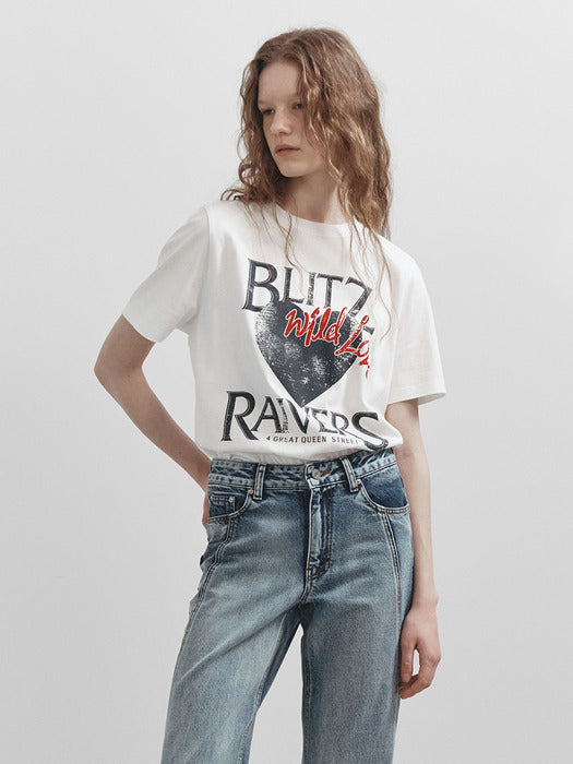 [raive] Blitz Ravers Graphic T-shirt VW5SE522_3color