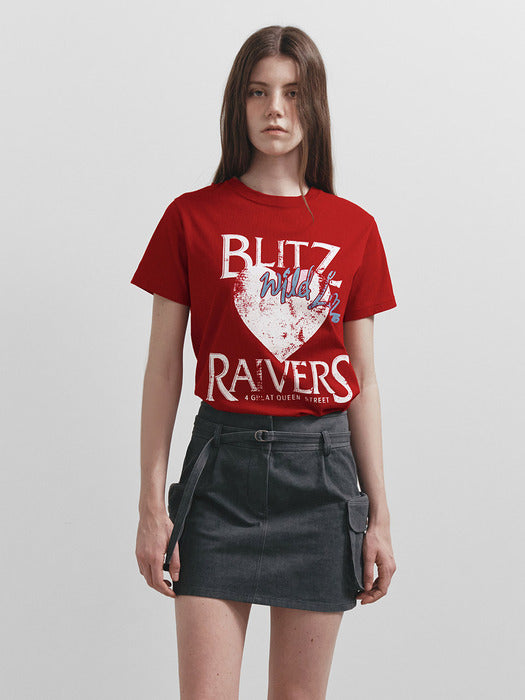[raive] Blitz Ravers Graphic T-shirt VW5SE522_3color